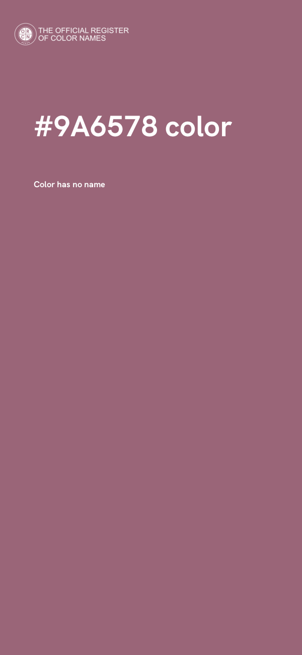 #9A6578 color image
