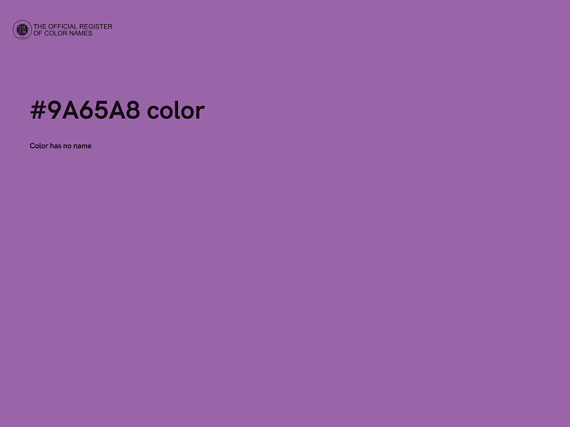 #9A65A8 color image