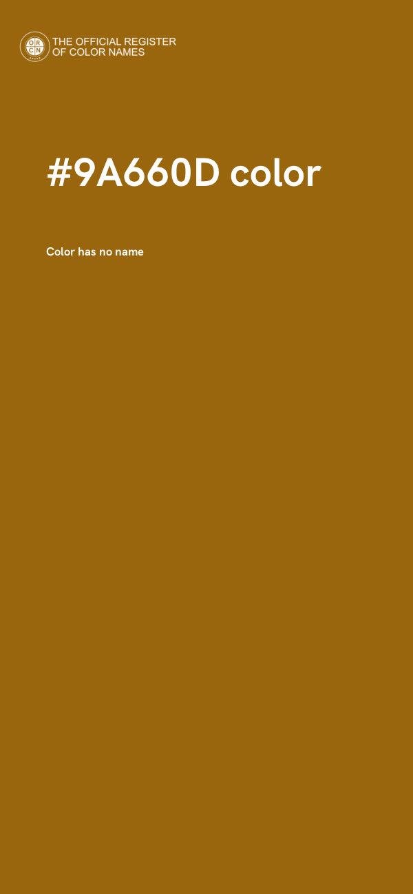 #9A660D color image