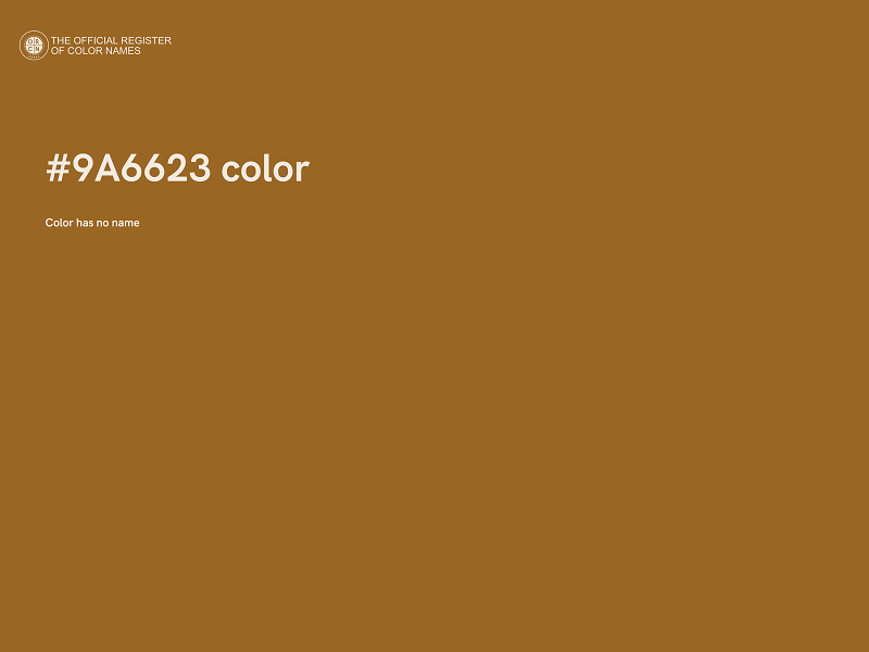 #9A6623 color image
