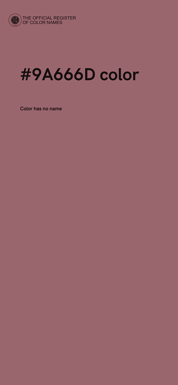 #9A666D color image