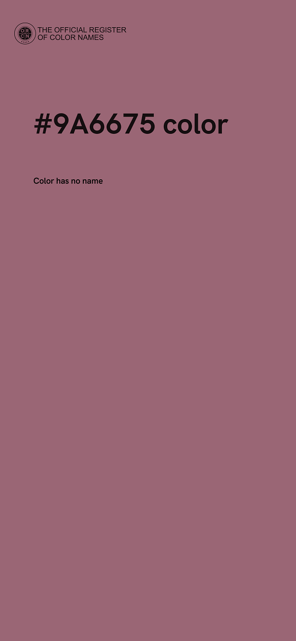 #9A6675 color image