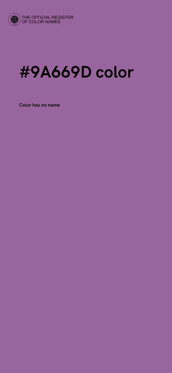 #9A669D color image