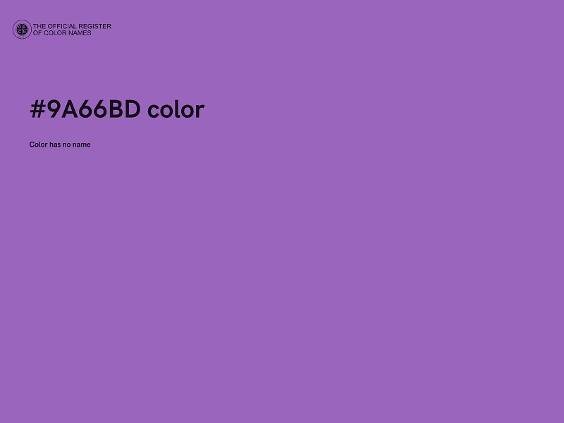 #9A66BD color image