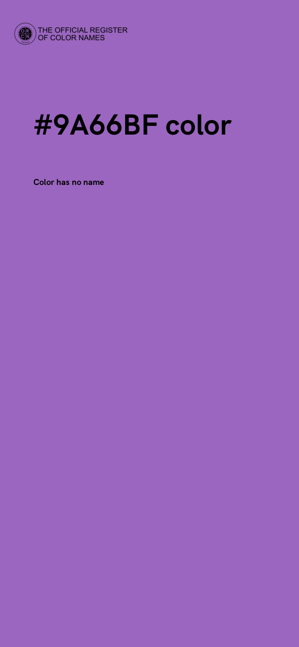#9A66BF color image