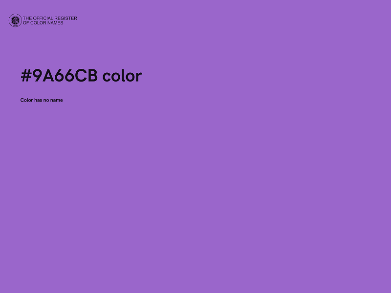 #9A66CB color image