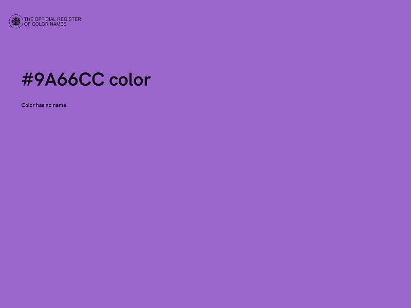 #9A66CC color image