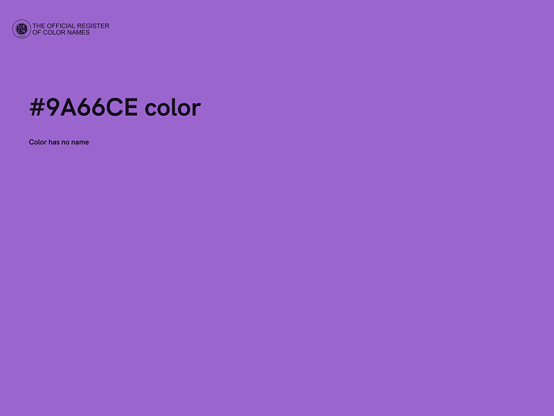 #9A66CE color image