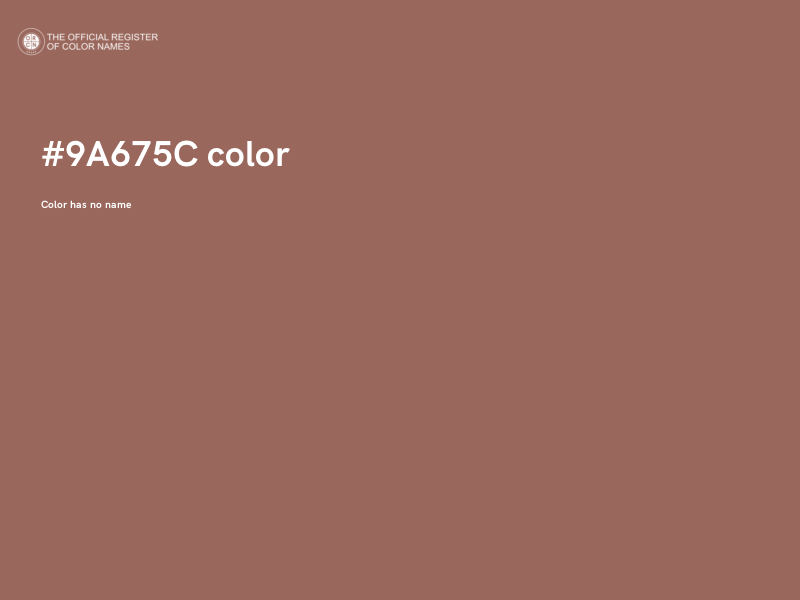 #9A675C color image