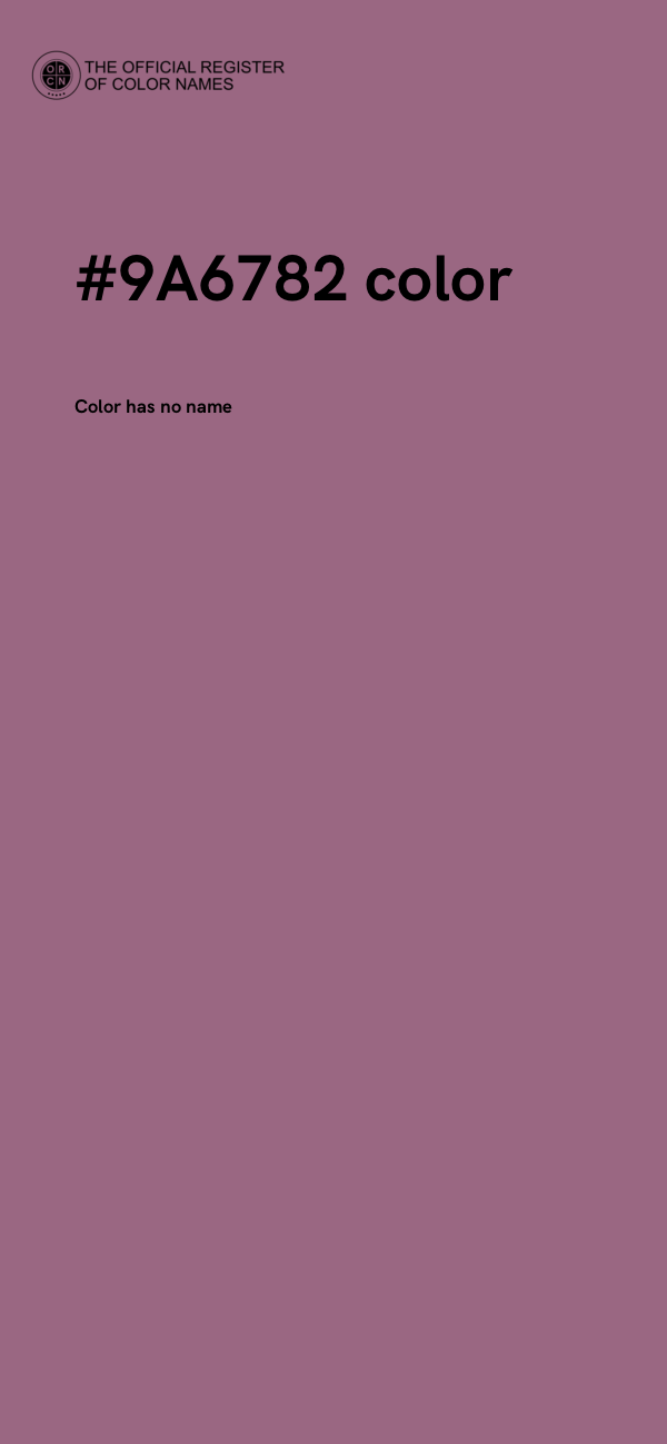 #9A6782 color image