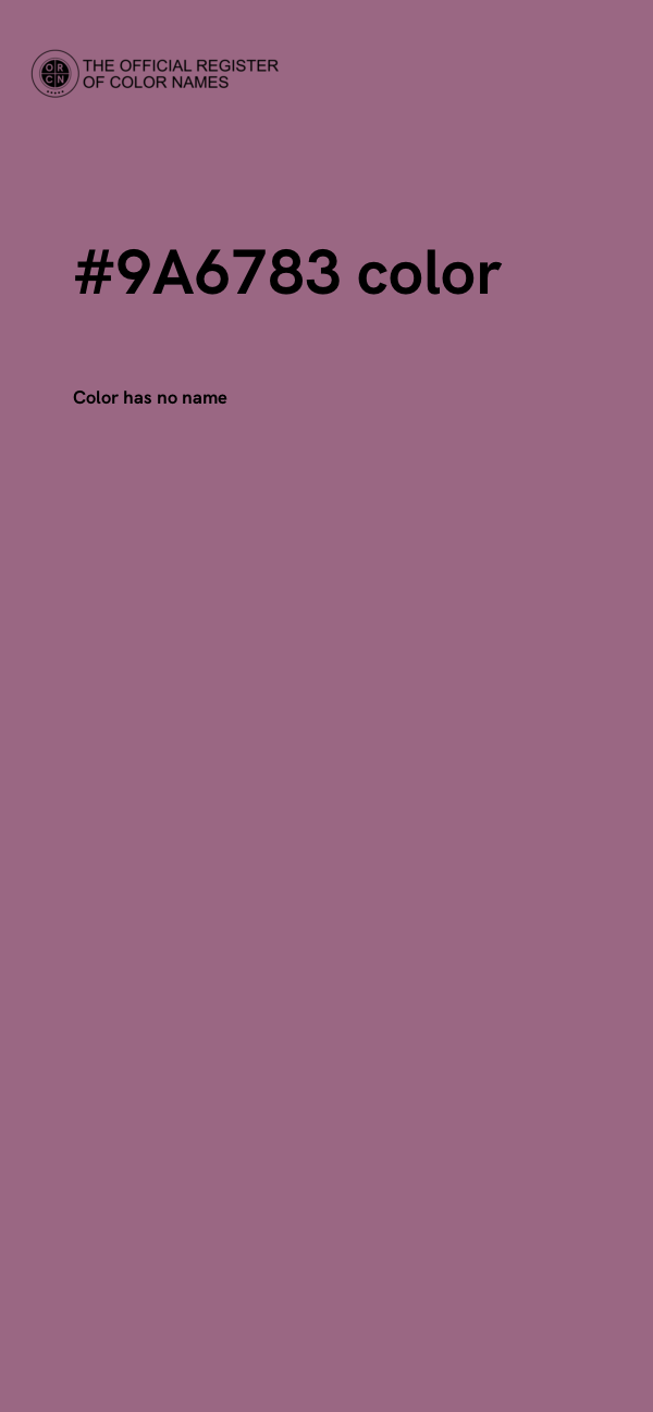 #9A6783 color image