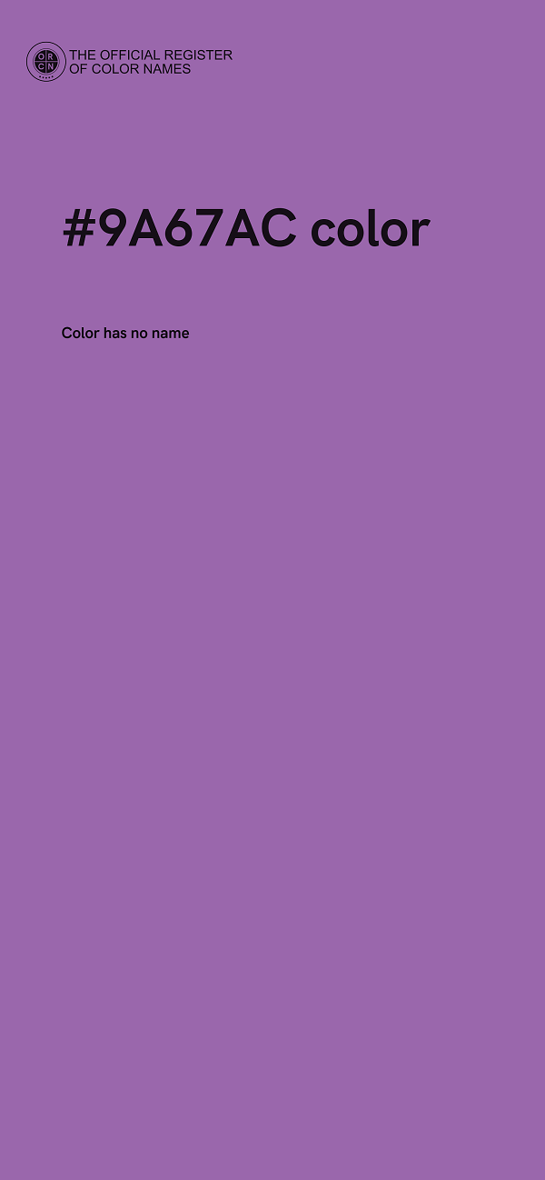 #9A67AC color image