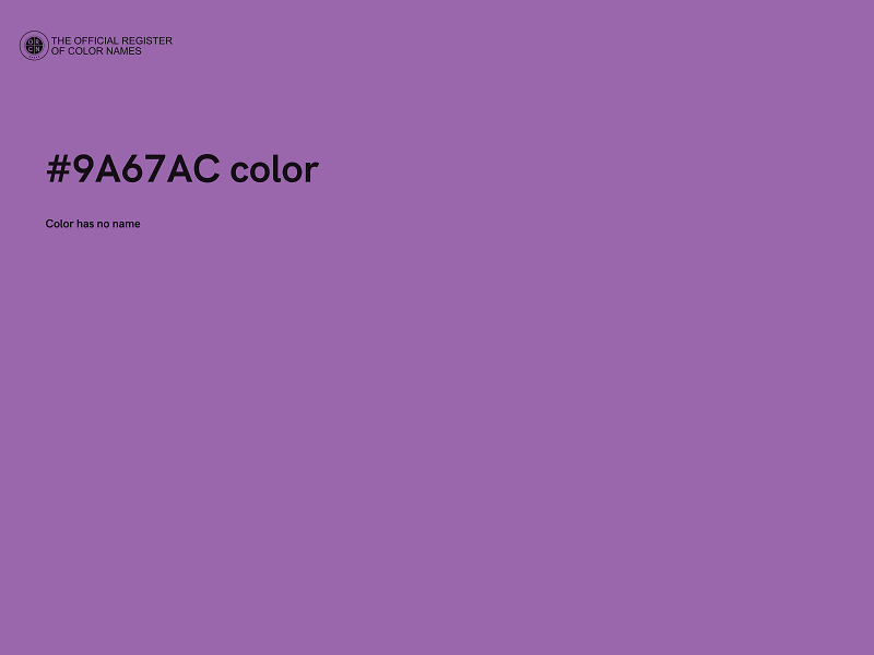 #9A67AC color image