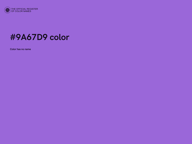 #9A67D9 color image