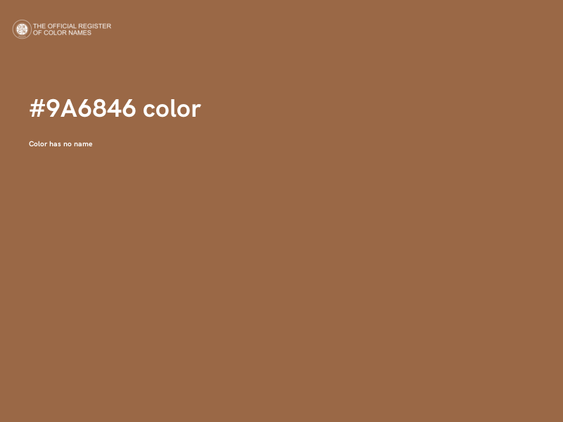 #9A6846 color image