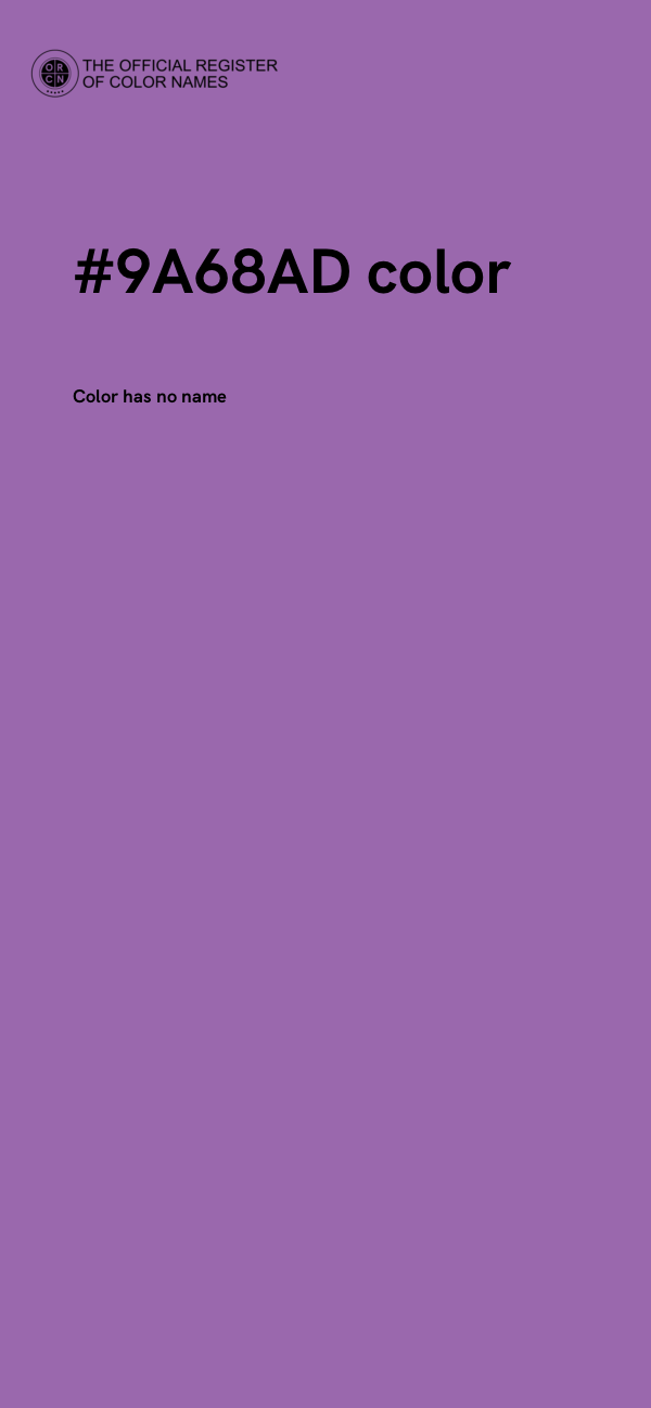 #9A68AD color image