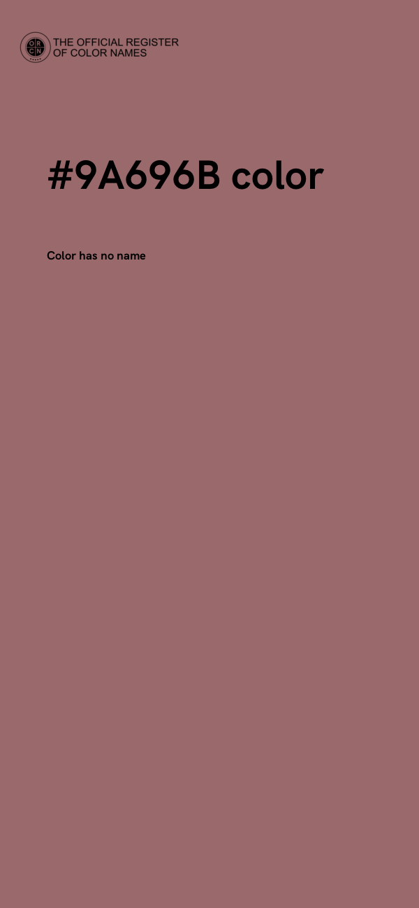 #9A696B color image
