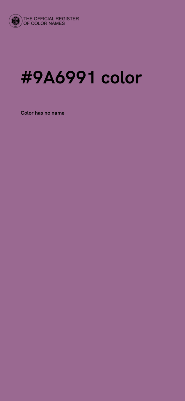 #9A6991 color image