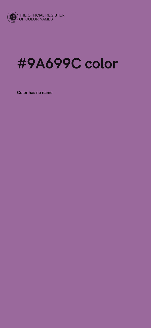 #9A699C color image