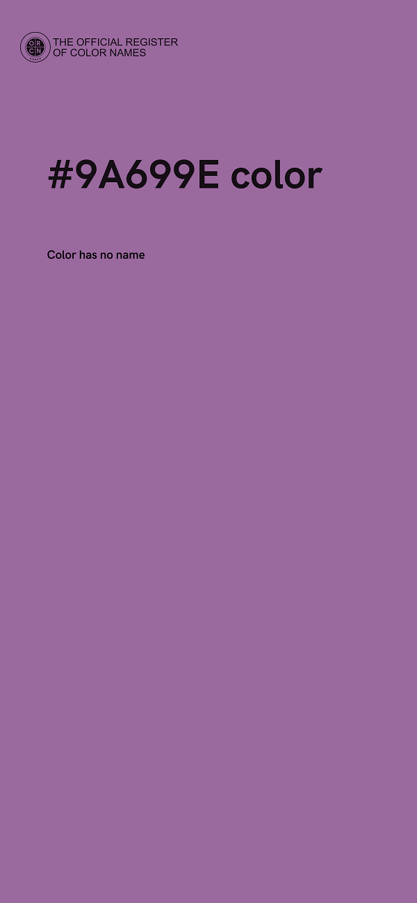 #9A699E color image