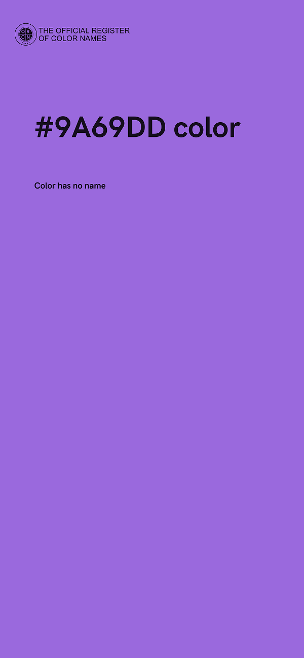 #9A69DD color image