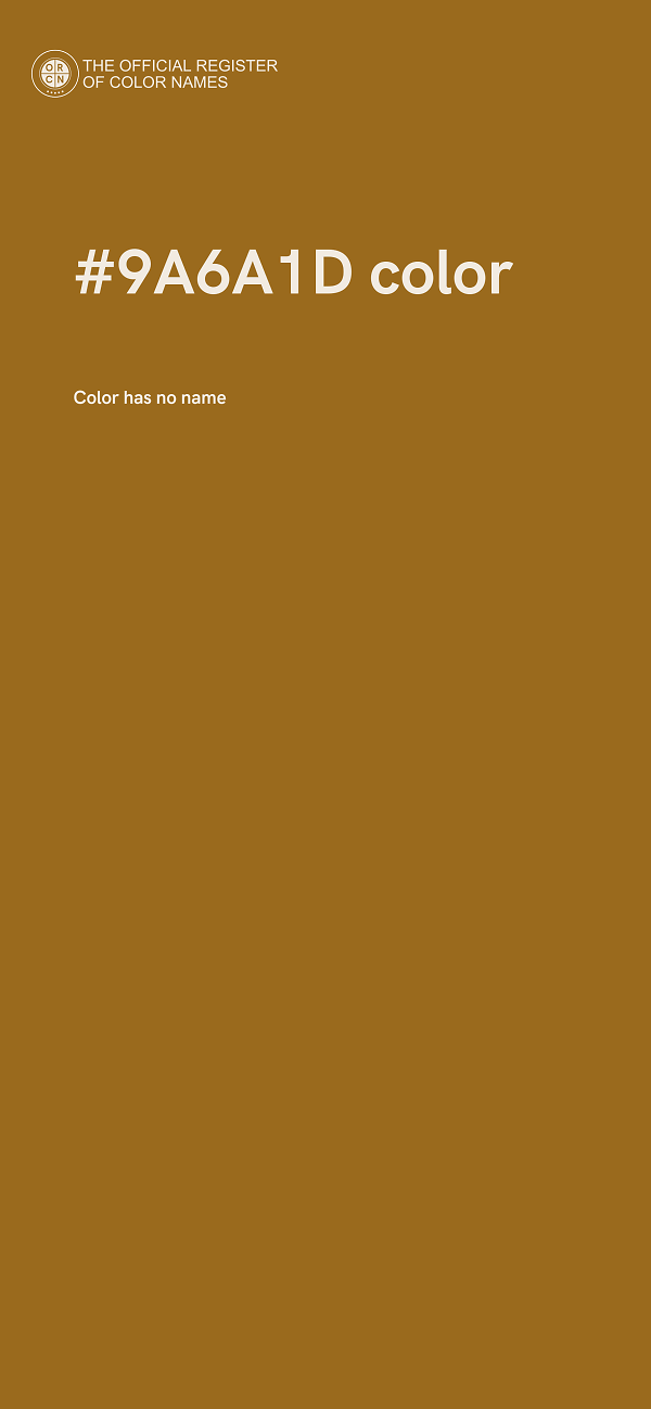 #9A6A1D color image