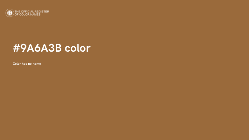 #9A6A3B color image