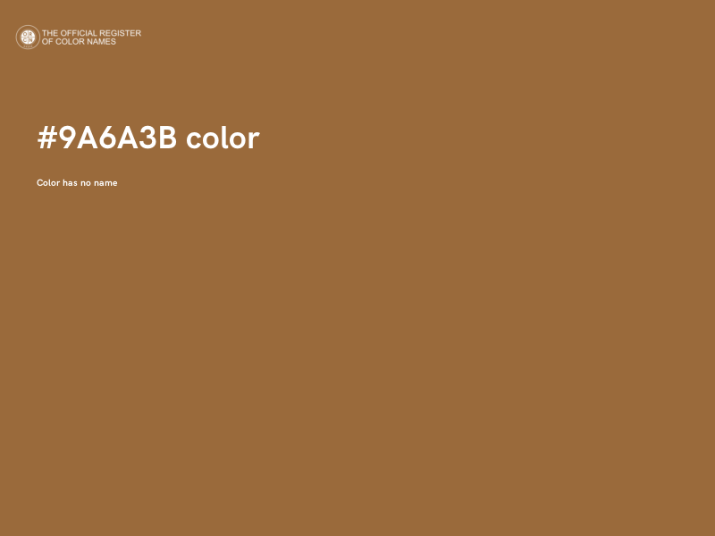 #9A6A3B color image