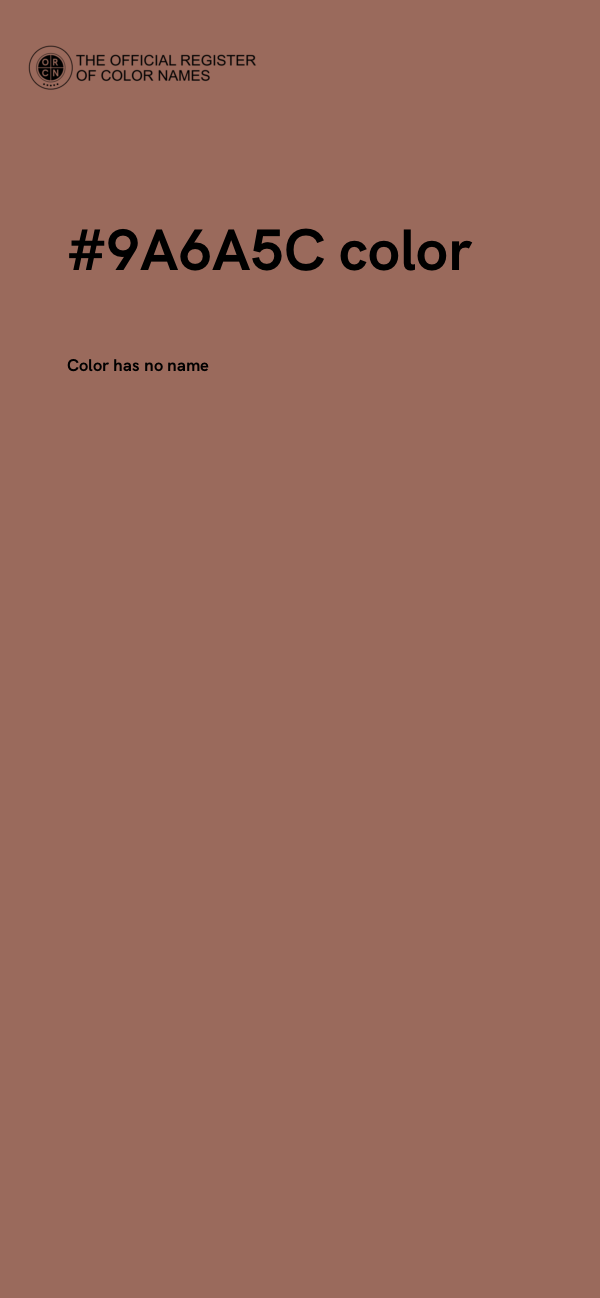 #9A6A5C color image