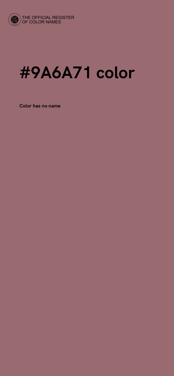 #9A6A71 color image