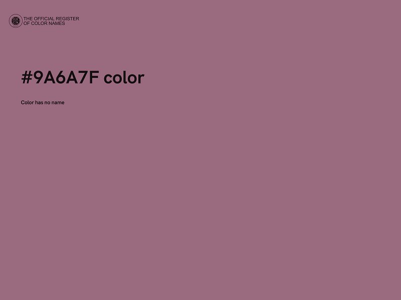 #9A6A7F color image