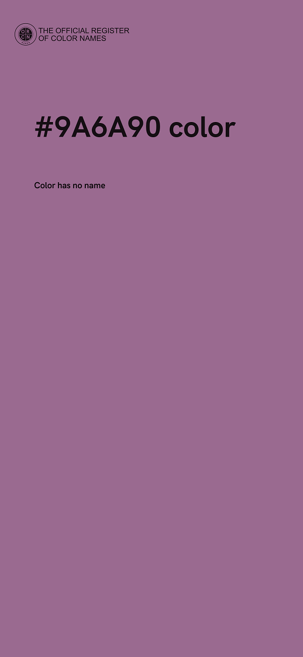 #9A6A90 color image