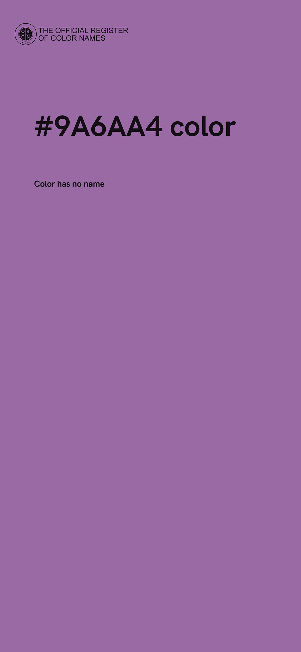 #9A6AA4 color image