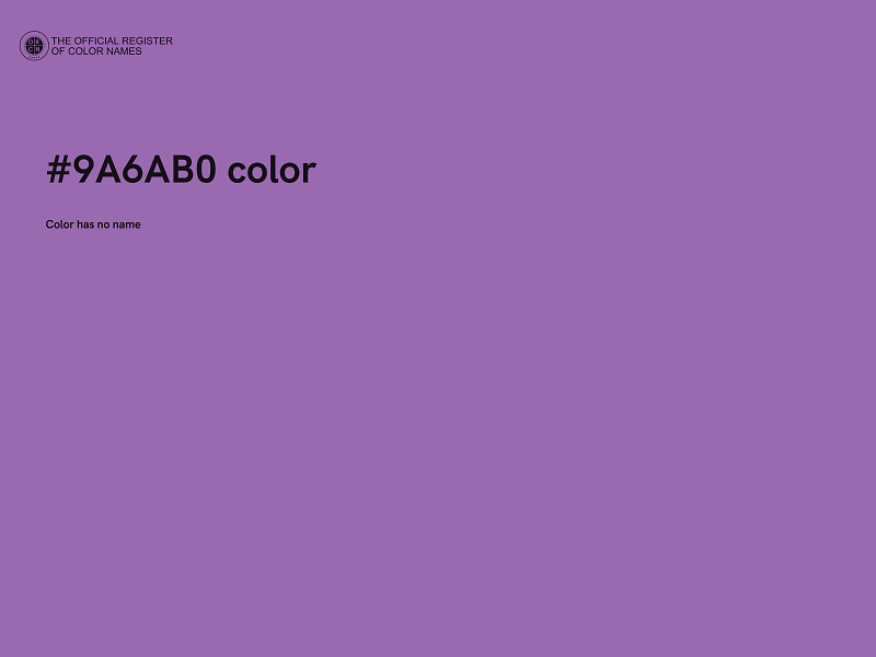 #9A6AB0 color image