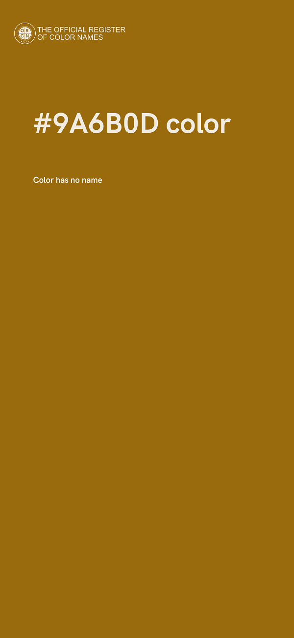 #9A6B0D color image