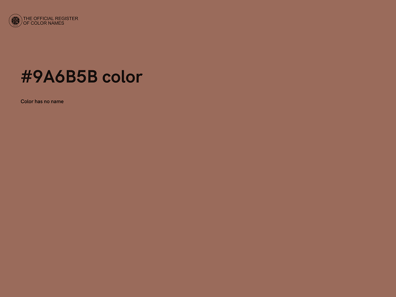 #9A6B5B color image