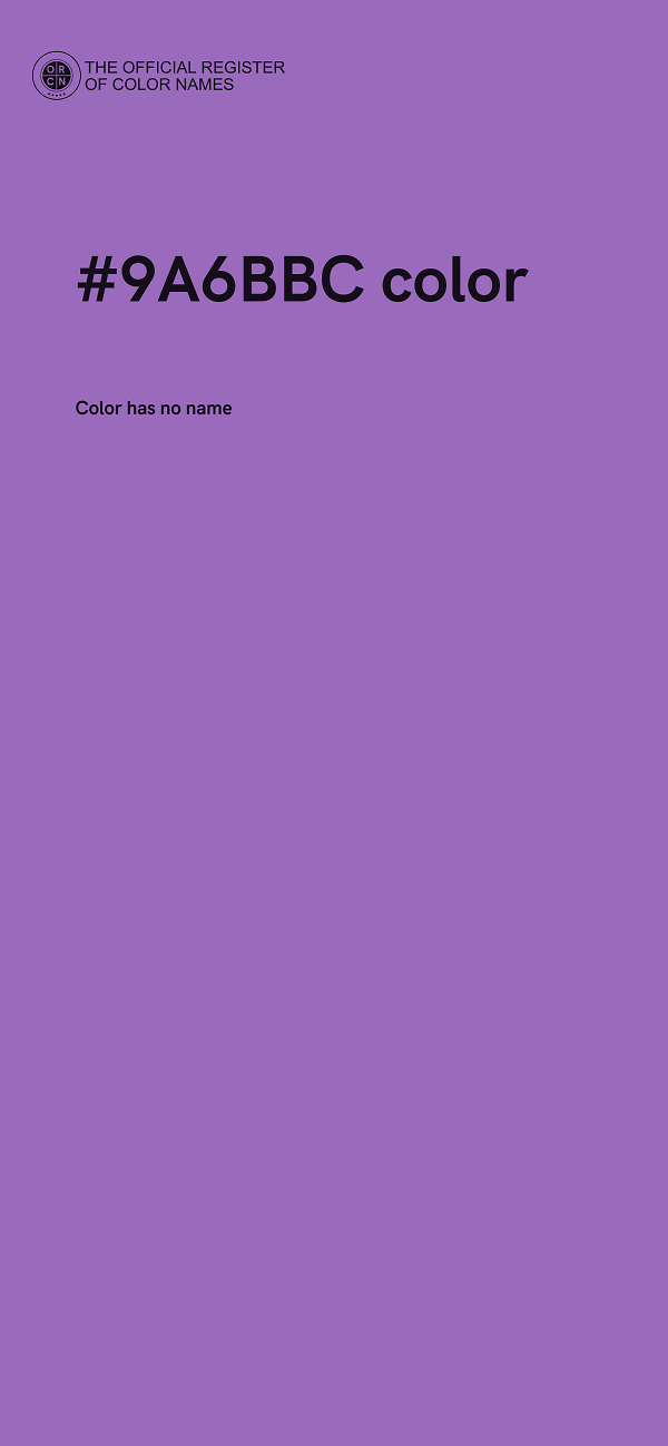 #9A6BBC color image