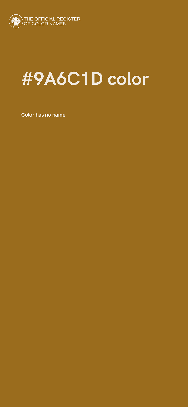 #9A6C1D color image