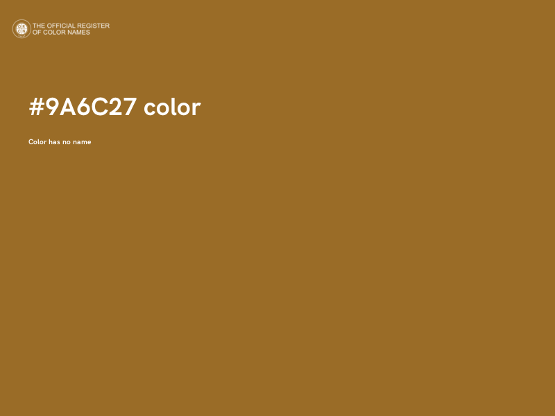 #9A6C27 color image