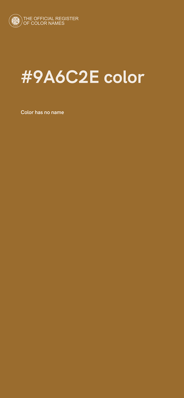 #9A6C2E color image