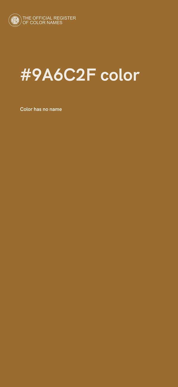 #9A6C2F color image