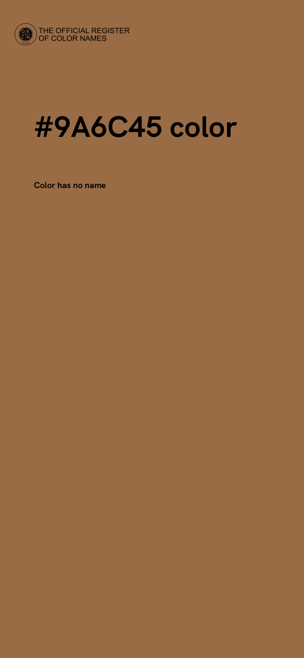 #9A6C45 color image