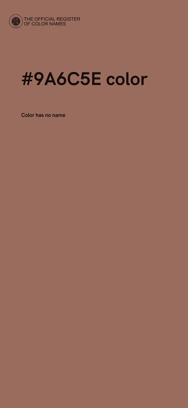 #9A6C5E color image