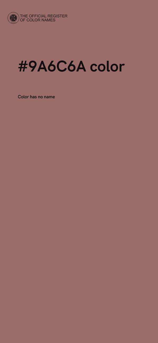 #9A6C6A color image