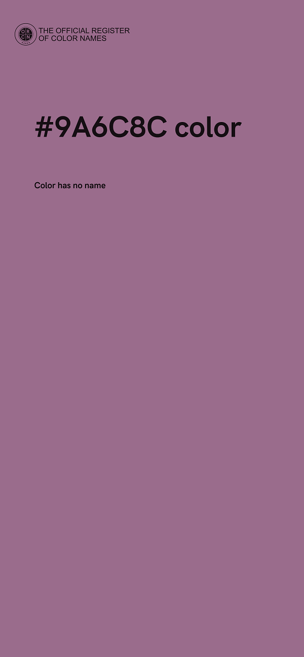 #9A6C8C color image