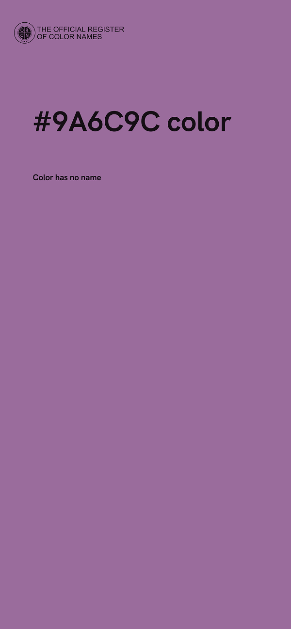 #9A6C9C color image