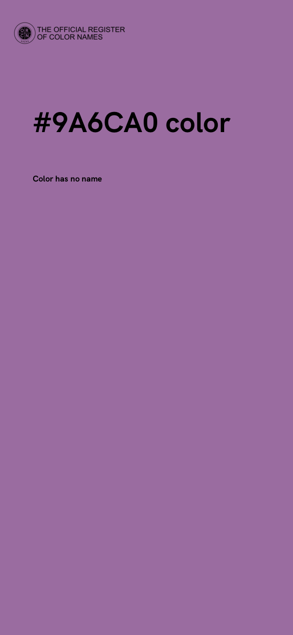 #9A6CA0 color image