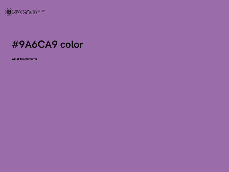 #9A6CA9 color image