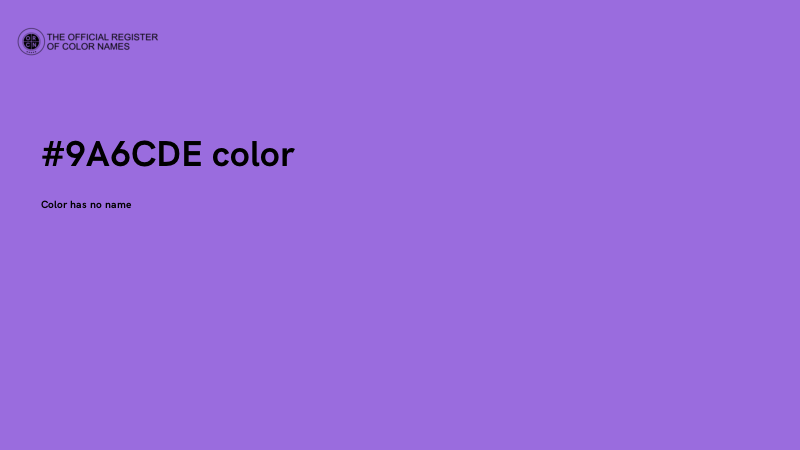 #9A6CDE color image