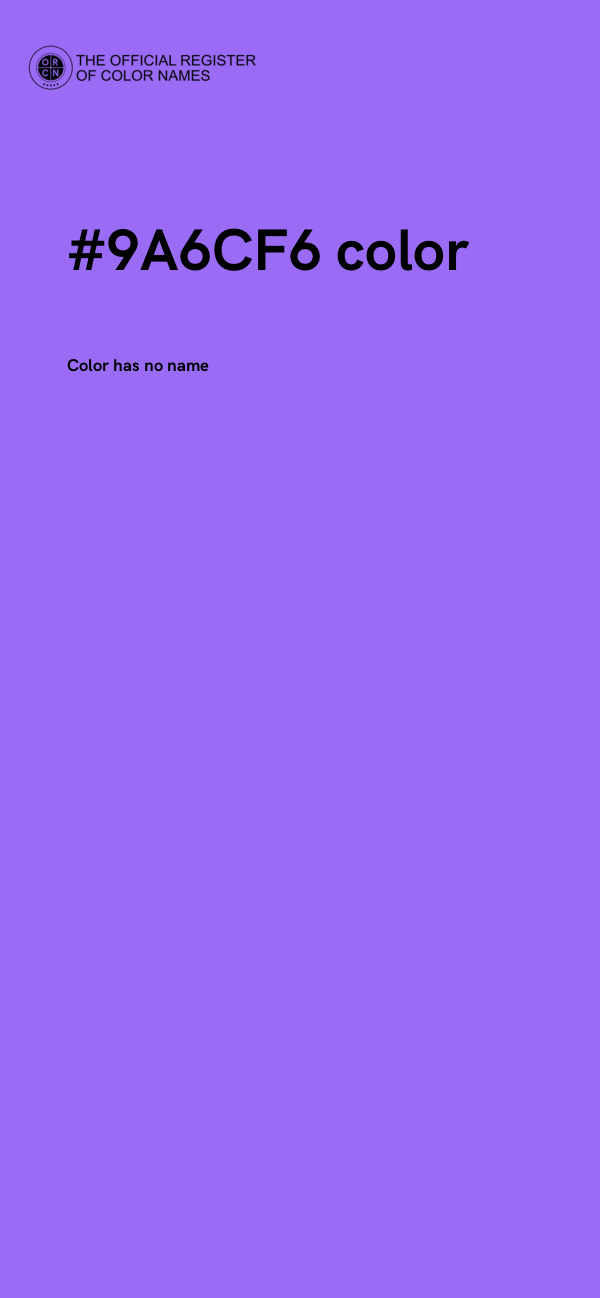 #9A6CF6 color image